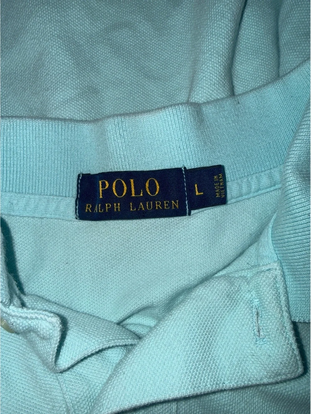 Polo Ralph Lauren Classic Fit Polo Shirt in Light Blue, Size Large